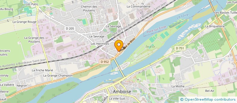 localisation de l'entreprise AMICALE DES PERSONNELS DE LA COMPAGNIE D'AMBOISE (A.P.C.A.) à AMBOISE
