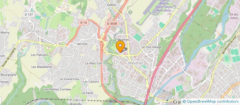 localisation de l'entreprise AMICALE DES PERSONNELS DE LA DIRECTION DEPARTEMENTALE DES SERVICES D'INCENDIE ET DE SECOURS DE LA HAUTE-SAVOIE à ANNECY