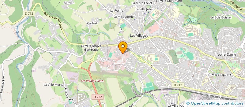 localisation de l'entreprise AMICALE DES PERSONNELS DE LA DIRECTION DU SERVICE DEPARTEMENTAL D'INCENDIE ET DE SECOURS 22  SAINT-BRIEUC