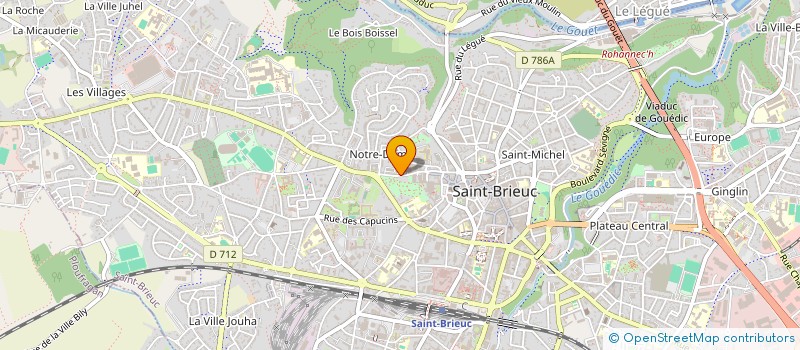 localisation de l'entreprise AMICALE DES PERSONNELS DE LA PREFECTURE ET DES SOUS PREFECTURES à SAINT-BRIEUC