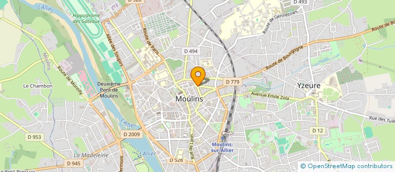 localisation de l'entreprise AMICALE DES PERSONNELS DE LA PREFECTURE ET DES SOUS-PREFECTURES DE L'ALLIER  MOULINS