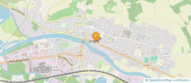 localisation de l'entreprise AMICALE DES PERSONNELS DES FORMATIONS GEOGRAPHIQUES MILITAIRES  JOIGNY