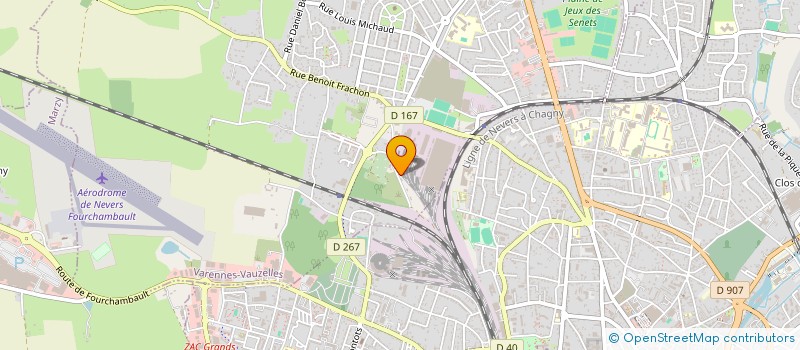 localisation de l'entreprise AMICALE DES PERSONNELS DES SERVICES INCENDIE ET DE SECOURS DE LA NIEVRE à VARENNES-VAUZELLES
