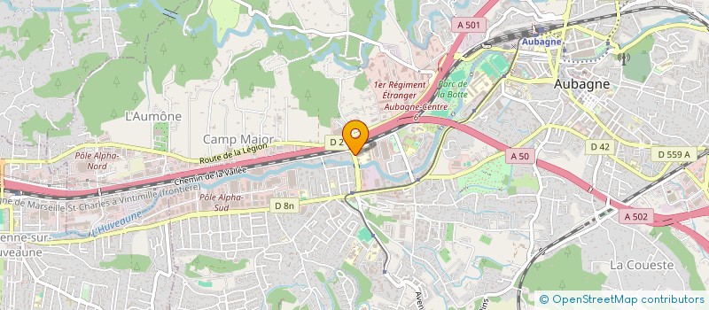 localisation de l'entreprise AMICALE DES PERSONNELS DU L.P. GUSTAVE EIFFEL  AUBAGNE