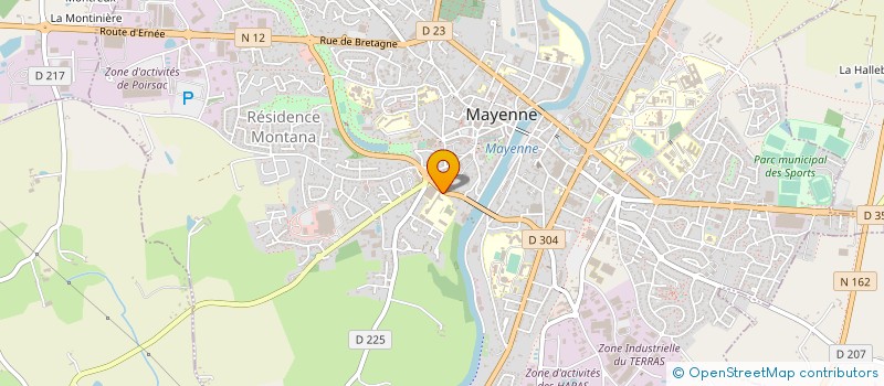 localisation de l'entreprise AMICALE DES PERSONNELS DU L.P. LEONARD-DE-VINCI MAYENNE à MAYENNE