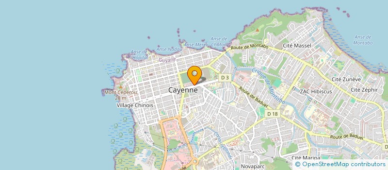 localisation de l'entreprise AMICALE DES PERSONNELS DU LP MICHOTTE  CAYENNE