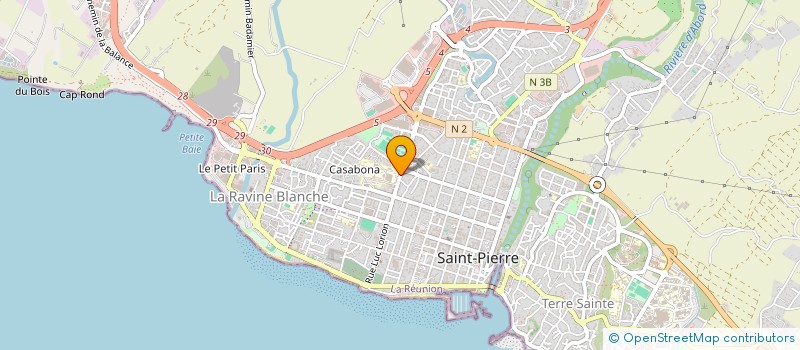 localisation de l'entreprise AMICALE DES PERSONNELS DU LYCEE D'ENSEIGNEMENT PROFESSIONNEL DE SAINT-PIERRE à SAINT-PIERRE
