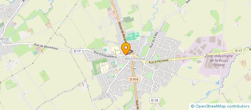 localisation de l'entreprise AMICALE DES PERSONNELS DU LYCEE PROFESSIONNEL DE L'YSER  WORMHOUT