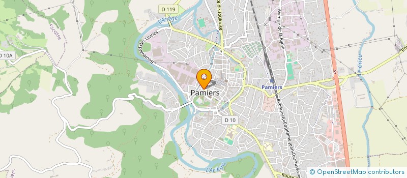 localisation de l'entreprise AMICALE DES PERSONNELS DU LYCEE PYRENE PAMIERS à PAMIERS