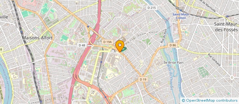 localisation de l'entreprise AMICALE DES PERSONNELS SPORTIFS DES ADMINISTRATIONS PUBLIQUES ET DE L'ASSISTANCE PUBLIQUE DU VAL-DE-MARNE  CRETEIL