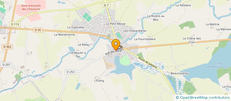 localisation de l'entreprise AMICALE DES PERSONNES AGEES D'ARON DITE LA GAIETE ARONNAISE à ARON