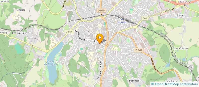 localisation de l'entreprise AMICALE DES POLICIERS CREUSOIS à GUERET