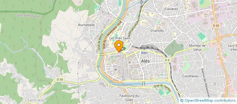 localisation de l'entreprise AMICALE DES POLICIERS D' ALES - ST CHRISTOL LES ALES  ALES