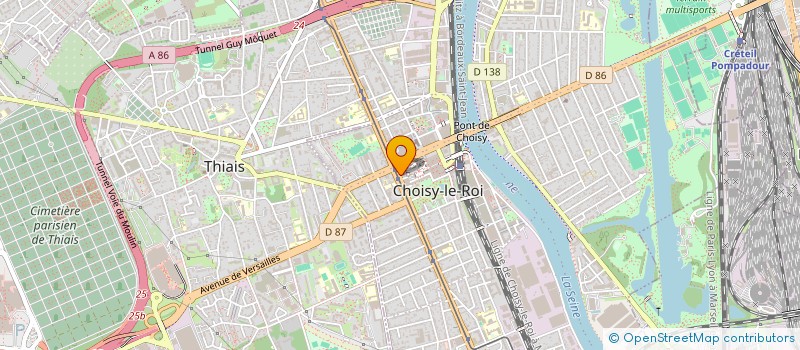 localisation de l'entreprise AMICALE DES POLICIERS DE CHOISY à CHOISY-LE-ROI