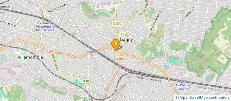 localisation de l'entreprise AMICALE DES POLICIERS DE GAGNY à GAGNY