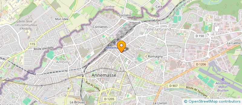 localisation de l'entreprise AMICALE DES POLICIERS DE L'AGGLOMERATION ANNEMASSIENNE à ANNEMASSE
