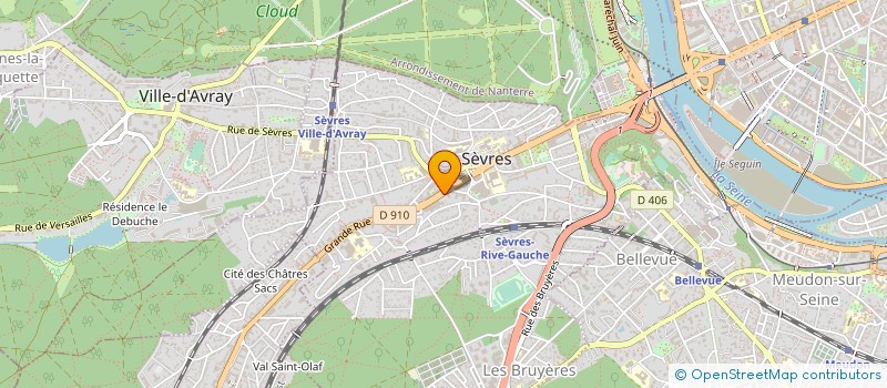 localisation de l'entreprise AMICALE DES POLICIERS DE SEVRES à SEVRES
