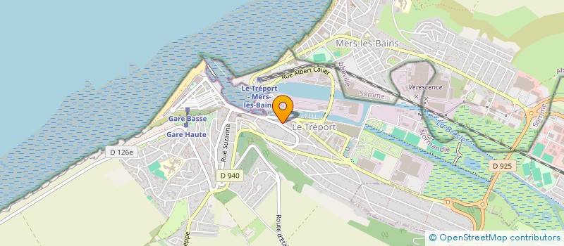 localisation de l'entreprise AMICALE DES POLICIERS DU TREPORT  LE TREPORT