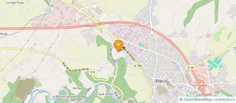 localisation de l'entreprise AMICALE DES POLICIERS TERRITORIAUX DES COTES D'ARMOR  PLERIN