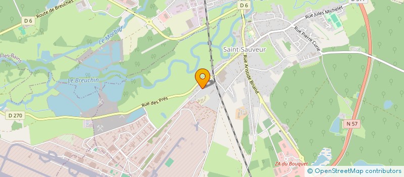 localisation de l'entreprise AMICALE DES POMPIERS DE L' ESIS 1H.116  SAINT-SAUVEUR