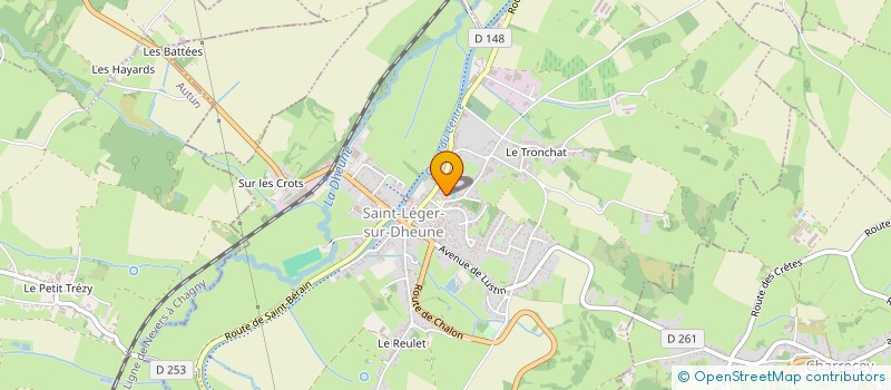 localisation de l'entreprise AMICALE DES POMPIERS DE SAINT-LEGER-SUR-DHEUNE  SAINT-LEGER-SUR-DHEUNE