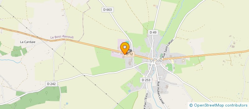 localisation de l'entreprise AMICALE DES POMPIERS DU SAP (APS) à SAP-EN-AUGE