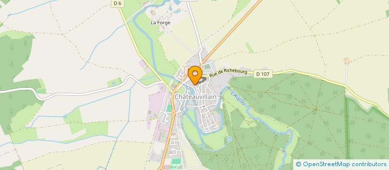 localisation de l'entreprise AMICALE DES POMPIERS ET ANCIENS POMPIERS à CHATEAUVILLAIN