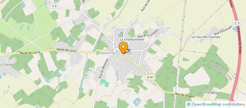 localisation de l'entreprise AMICALE DES PONGISTES VARENNOIS à VARENNES-CHANGY