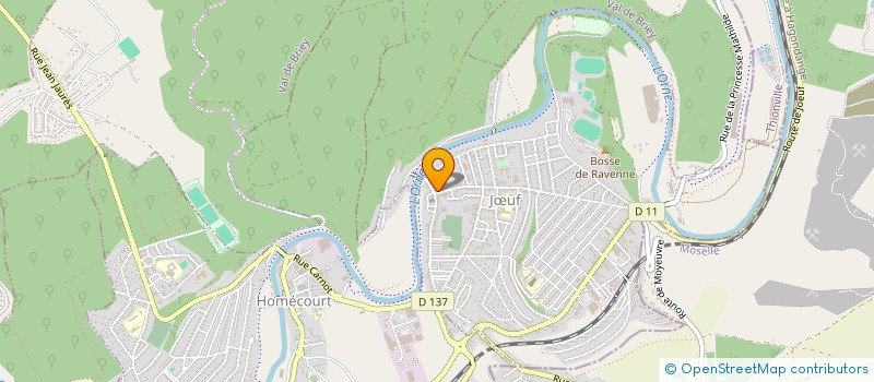 localisation de l'entreprise AMICALE DES PORTE-DRAPEAUX DU PAYS HAUT  JUF