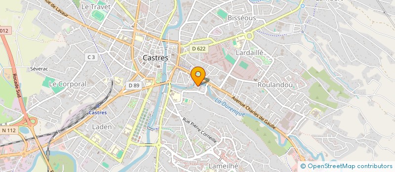 localisation de l'entreprise AMICALE DES PRE-RETRAITES ET RERAITES DE LA SOCIETE DE MECANIQUE DE CASTRES (APRES S.M.C.)  CASTRES
