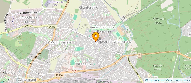 localisation de l'entreprise AMICALE DES PROFESSIONS DE SANTE DE MARNE ET CHANTEREINE  CHELLES