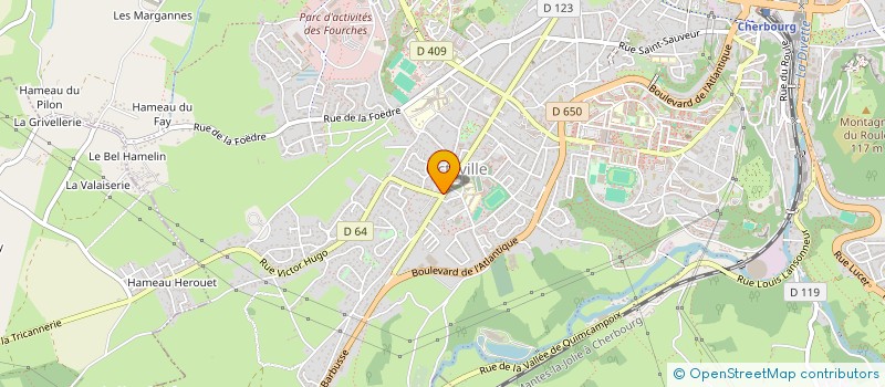 localisation de l'entreprise AMICALE DES RETRAITES CRI DE LA MANCHE  CHERBOURG-EN-COTENTIN