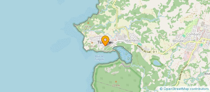 localisation de l'entreprise AMICALE DES RETRAITES DE L'EDUCATION NATIONALE (A R E N) à TSINGONI
