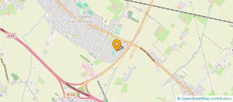 localisation de l'entreprise AMICALE DES RETRAITES DE LA CPAM D'ARMENTIERES à LA CHAPELLE-D'ARMENTIERES