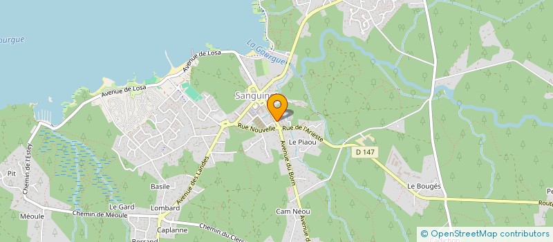 localisation de l'entreprise AMICALE DES RETRAITES DE SANGUINET  SANGUINET