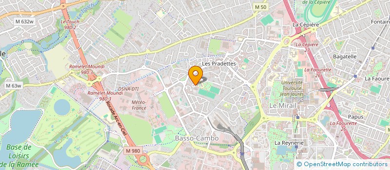 localisation de l'entreprise AMICALE DES RETRAITES DES PRADETTES à TOULOUSE