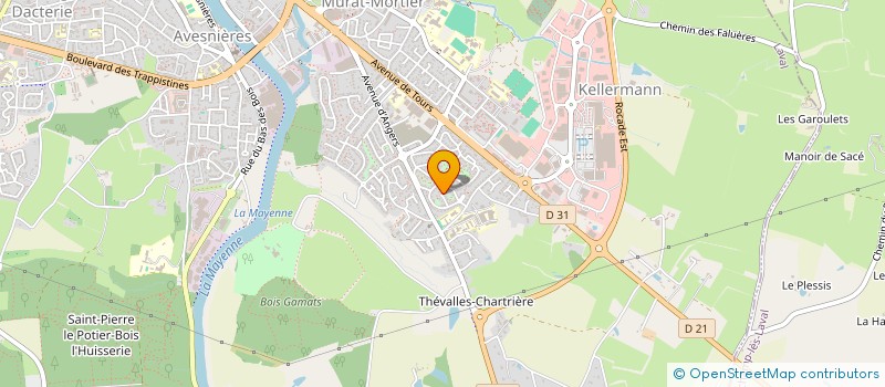 localisation de l'entreprise AMICALE DES RETRAITES DES TRANSPORTS URBAINS LAVALLOIS à LAVAL
