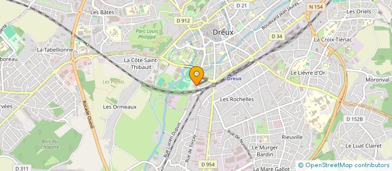 localisation de l'entreprise AMICALE DES RETRAITES DRUIDES DE L'ISICA à DREUX