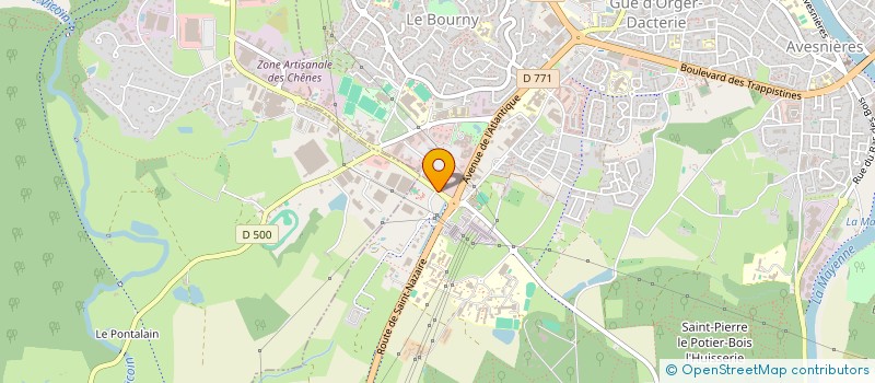 localisation de l'entreprise AMICALE DES RETRAITES DU CREDIT AGRICOLE DE L ANJOU ET DU MAINE SECTION DE LA MAYENNE à LAVAL