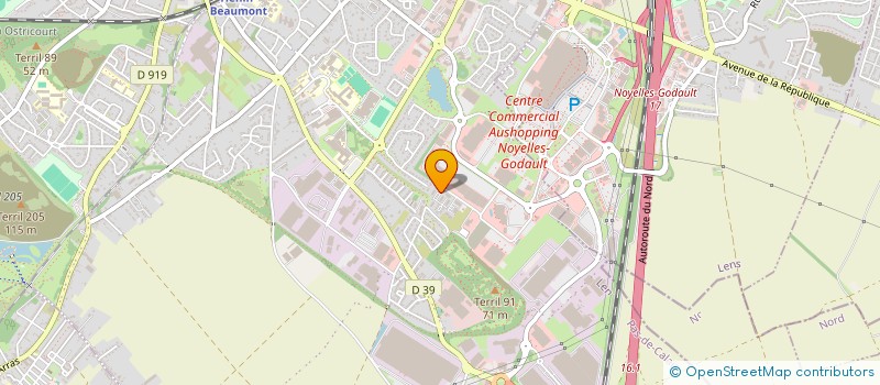 localisation de l'entreprise AMICALE DES RETRAITES FAURECIA  HENIN-BEAUMONT