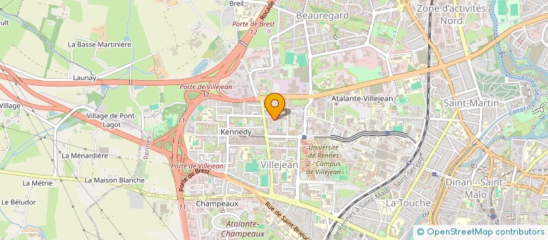localisation de l'entreprise AMICALE DES RETRAITES TERRITORIAUX RENNAIS  RENNES