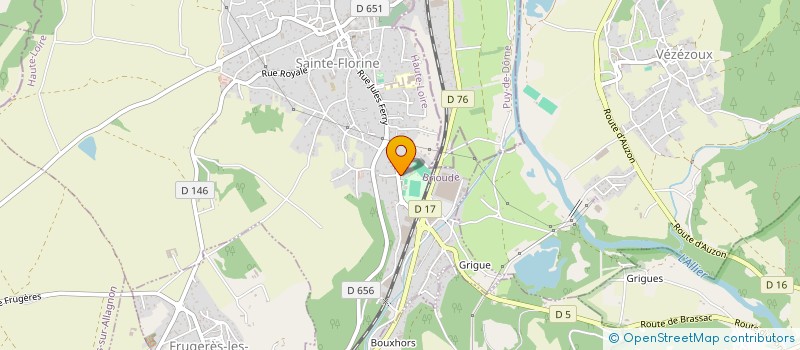 localisation de l'entreprise AMICALE DES RUGBYMEN FLORINOIS  SAINTE-FLORINE