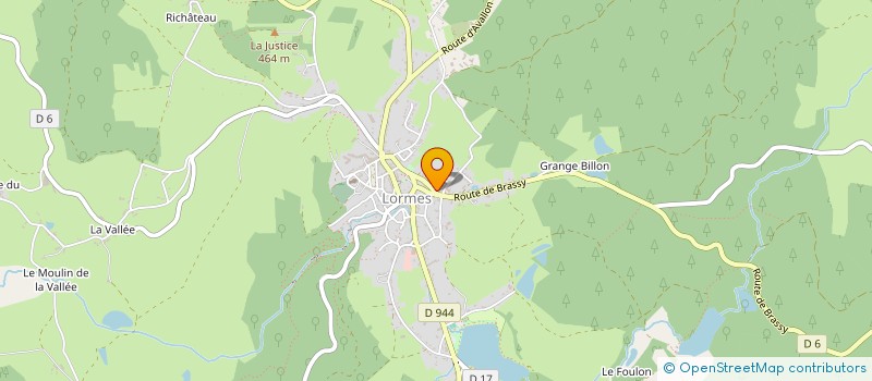 localisation de l'entreprise AMICALE DES SAPEUR POMPIERS DE LORMES à LORMES