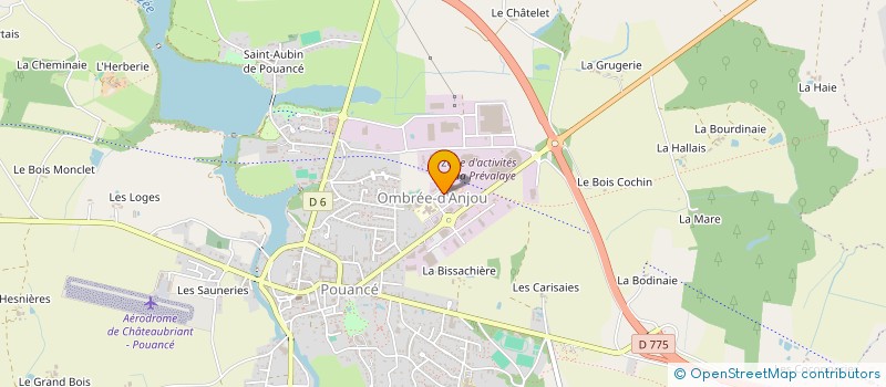 localisation de l'entreprise AMICALE DES SAPEURS POMPIERS à OMBREE D'ANJOU