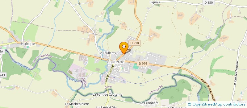 localisation de l'entreprise AMICALE DES SAPEURS POMPIERS à RIVES D'ANDAINE