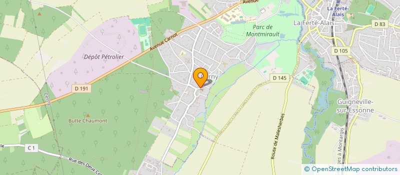 localisation de l'entreprise AMICALE DES SAPEURS POMPIERS  LA FERTE-ALAIS