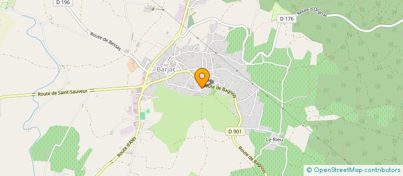 localisation de l'entreprise AMICALE DES SAPEURS POMPIERS à BARJAC
