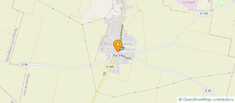 localisation de l'entreprise AMICALE DES SAPEURS POMPIERS  PARS-LES-ROMILLY