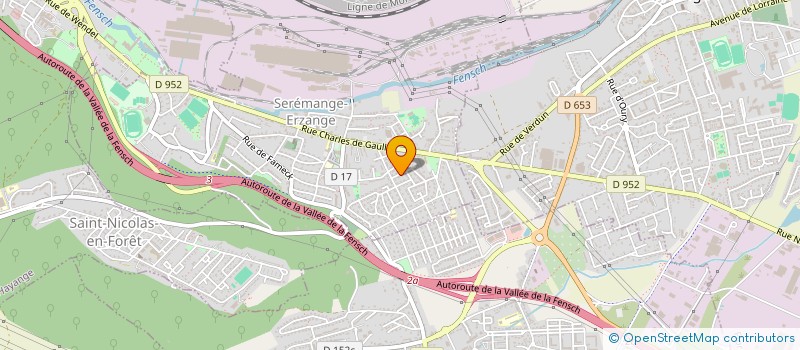 localisation de l'entreprise AMICALE DES SAPEURS POMPIERS  SEREMANGE-ERZANGE