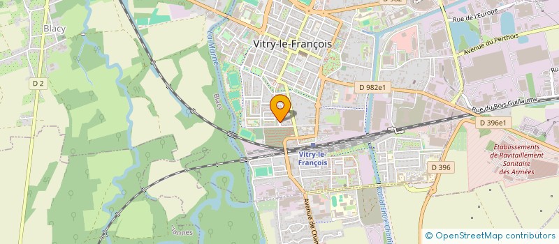 localisation de l'entreprise AMICALE DES SAPEURS POMPIERS  VITRY-LE-FRANCOIS